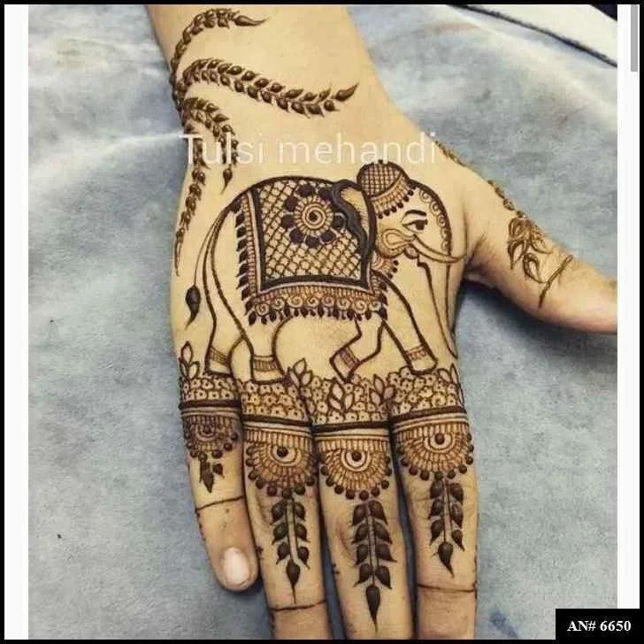 mehndi design back hand simple