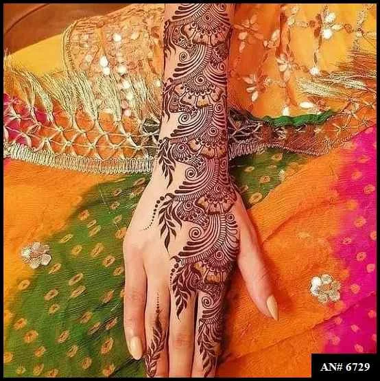 mehndi designs for girls back hand