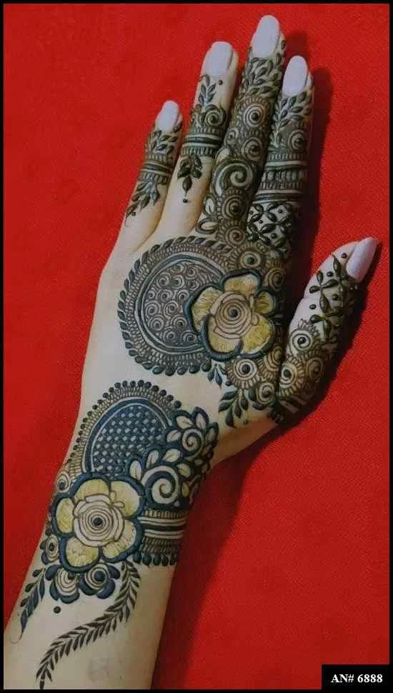 mehndi design simple new 2024 back hand