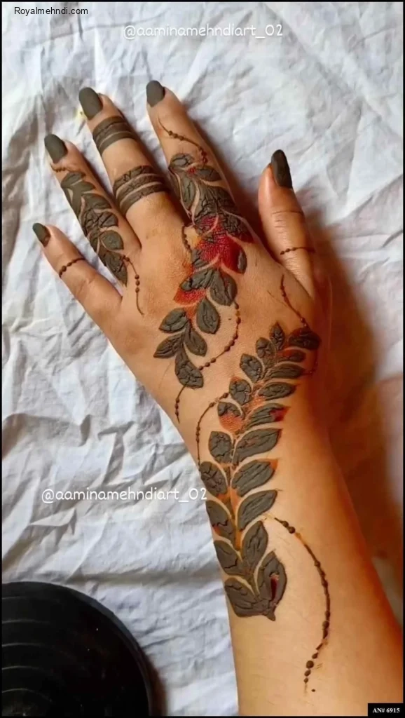 mehndi design 2024 back hand