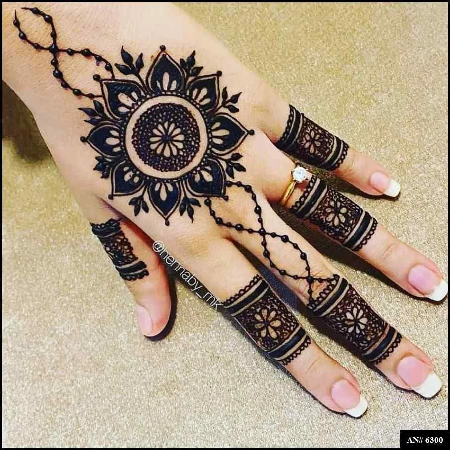 circle mehndi designs