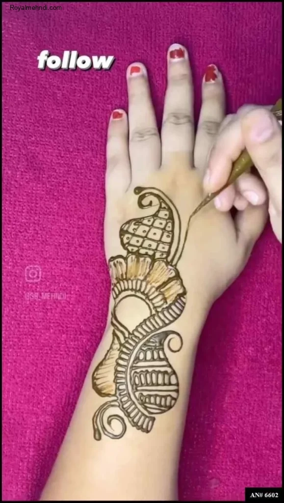 Easy Arabic Mehndi Design