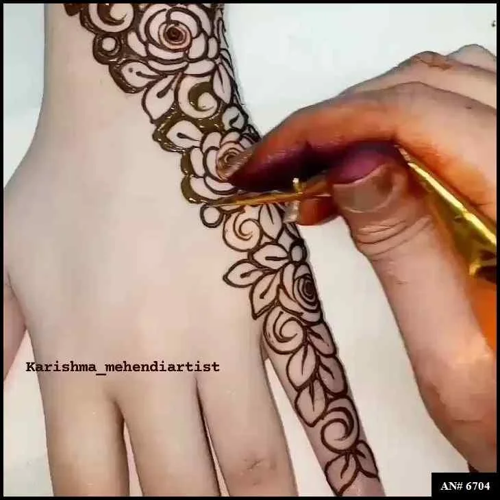 Easy Arabic Mehndi Design