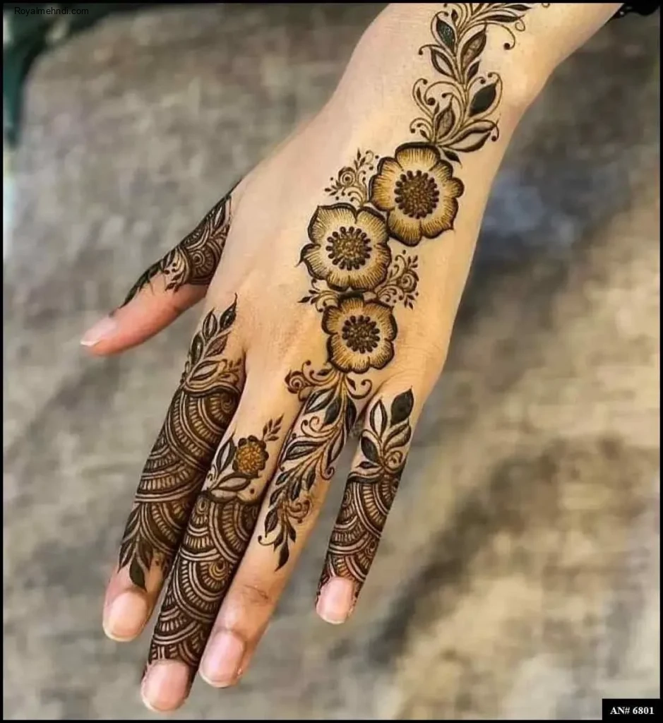 Easy Arabic Mehndi Design