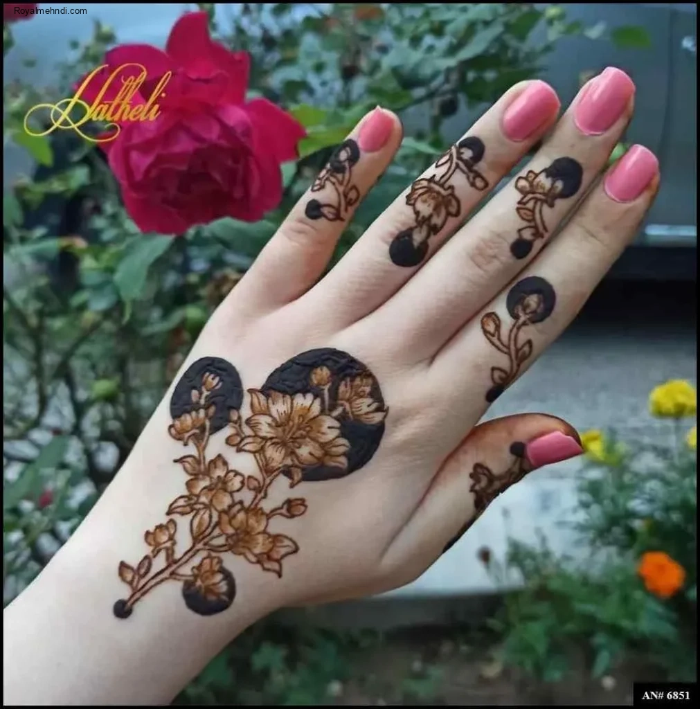Easy Arabic Mehndi Design