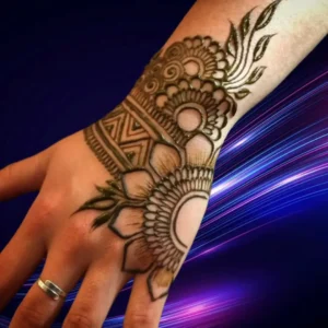 flower mehndi design