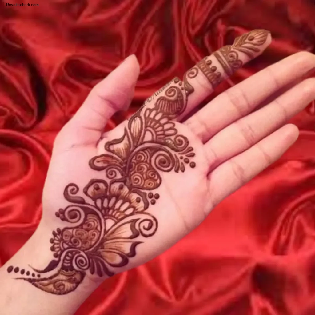 small flower mehndi design