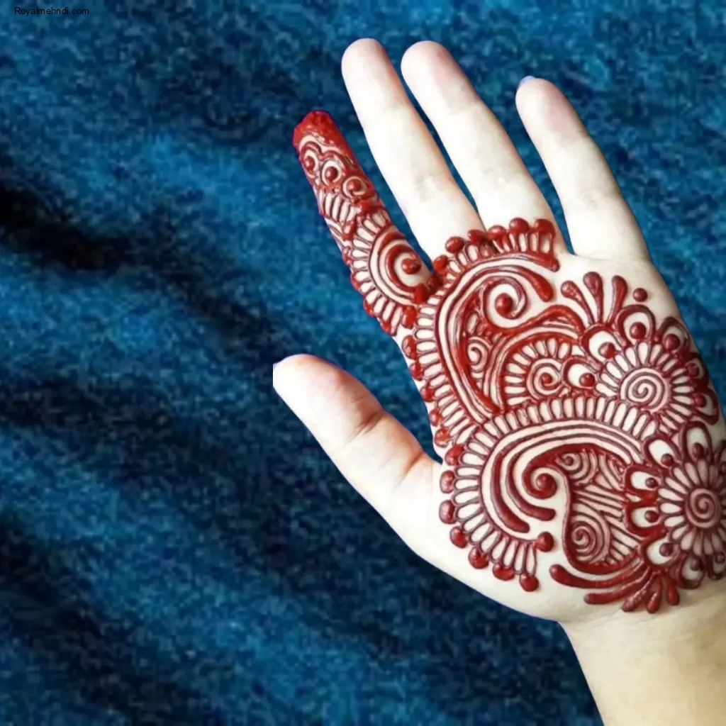 small flower mehndi design
