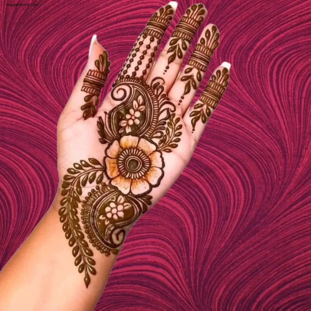 Front Hand Mehndi Designs