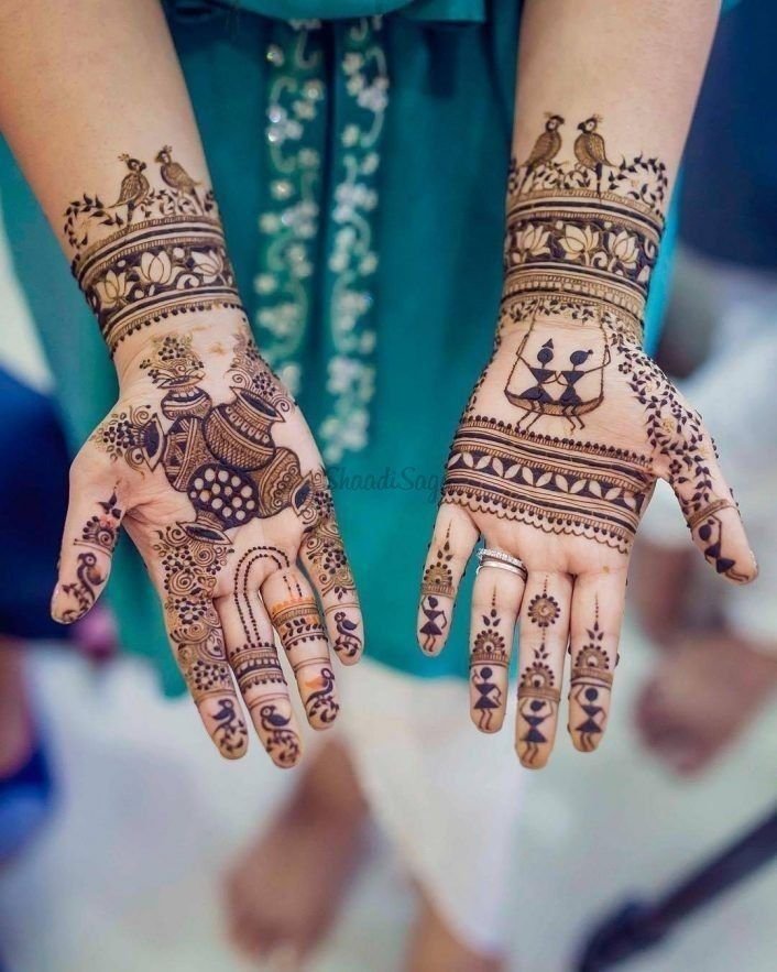 front mehndi design easy and beautiful