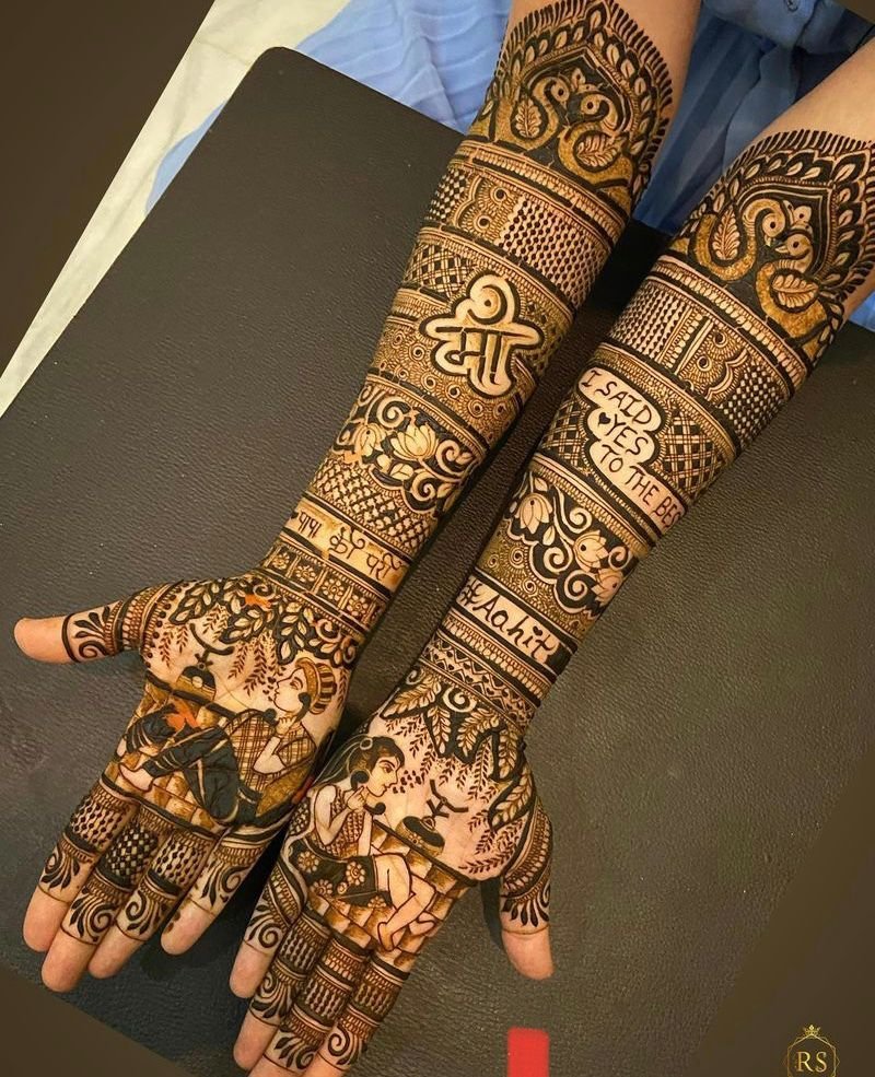front mehndi design easy and beautiful