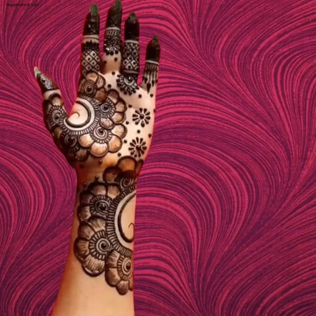 front hand beginner easy mehndi designs