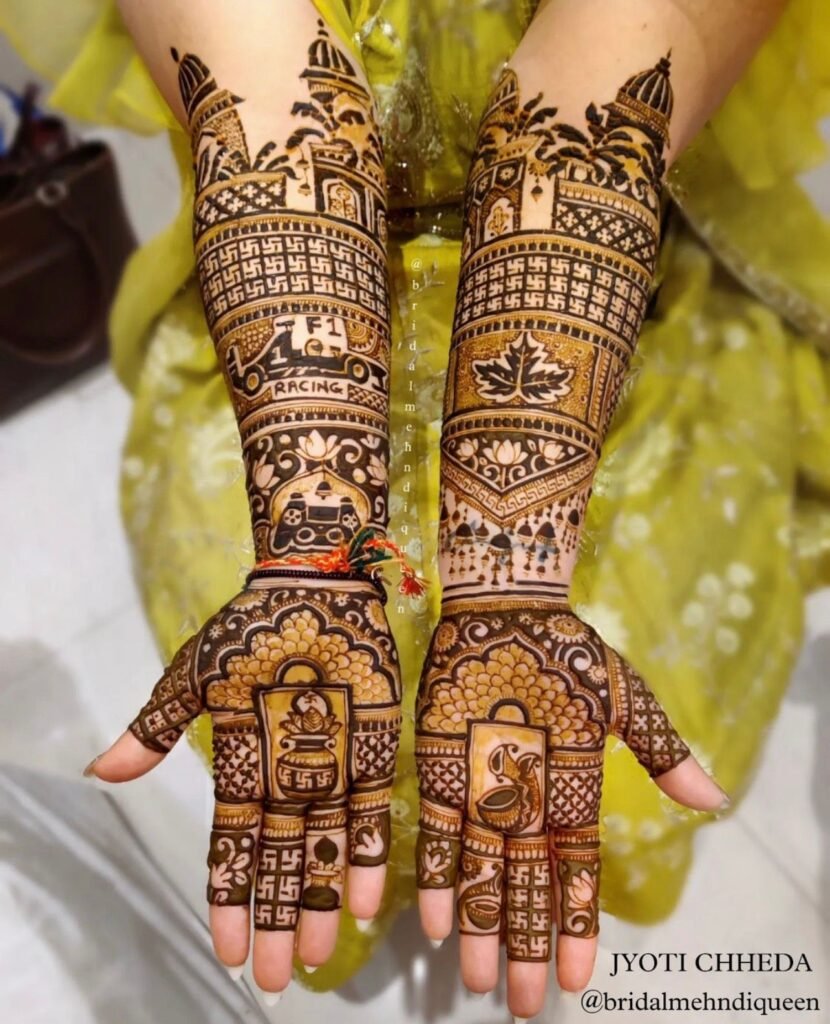 mehendi design simple front hand