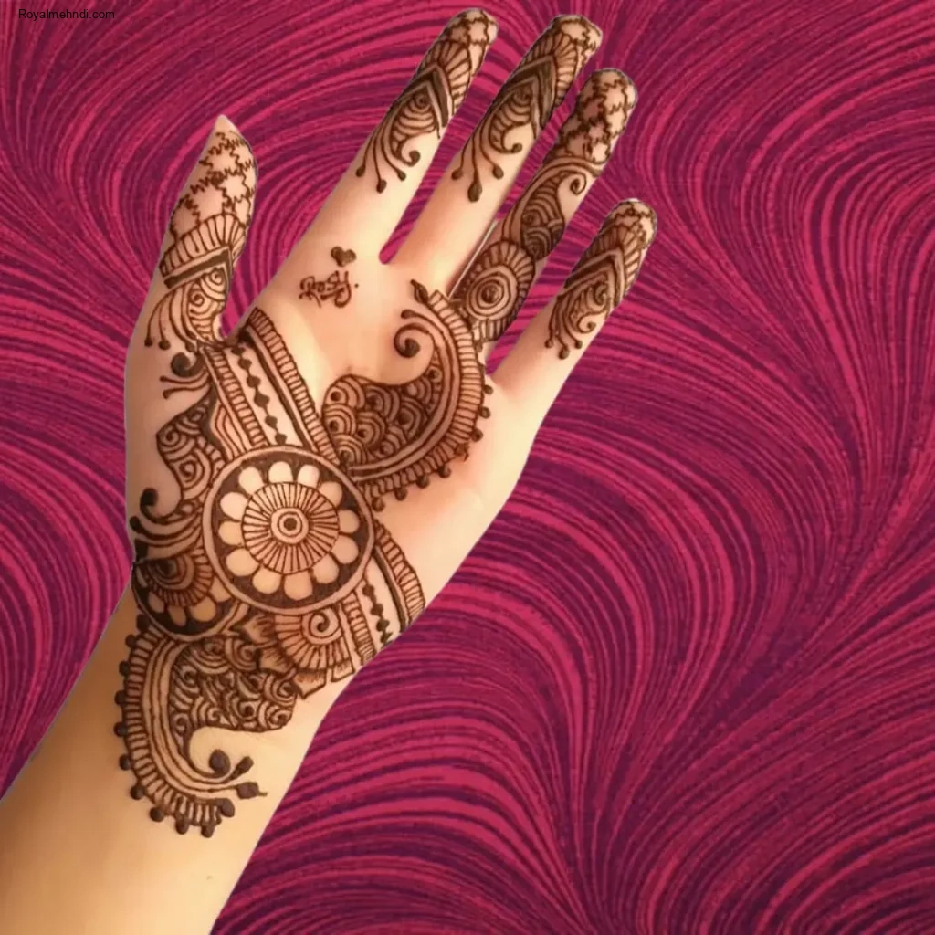 front hand beginner easy mehndi designs