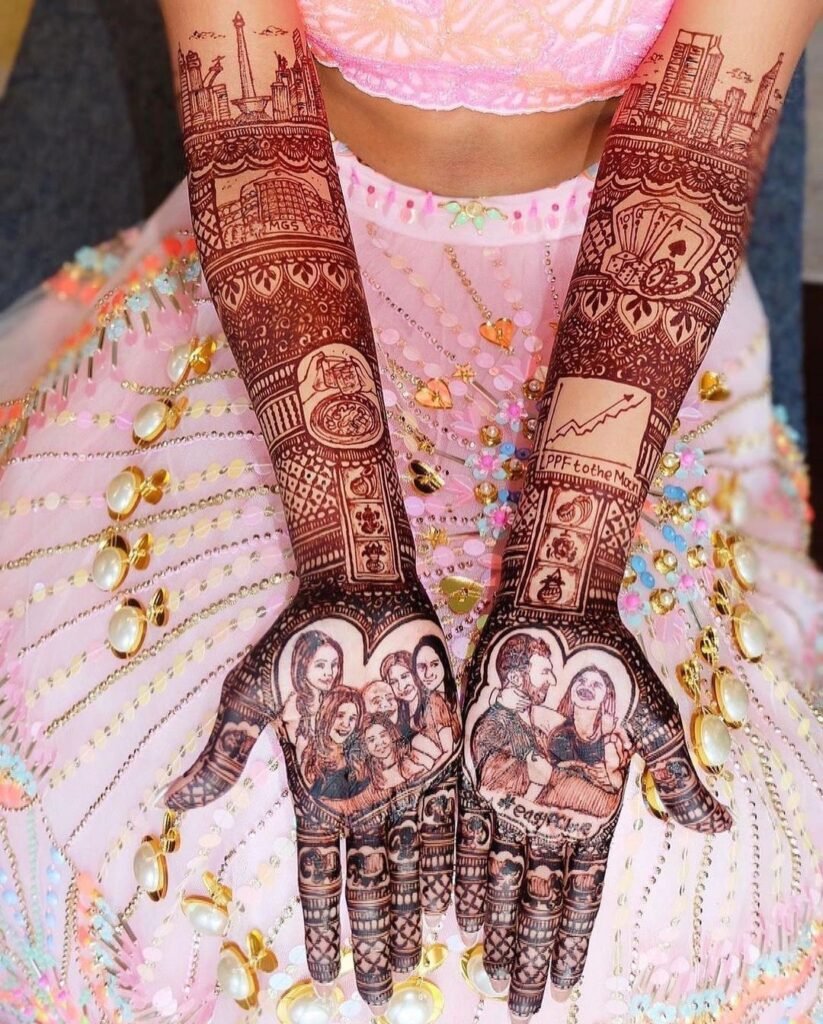 easy front hand simple mehndi design
