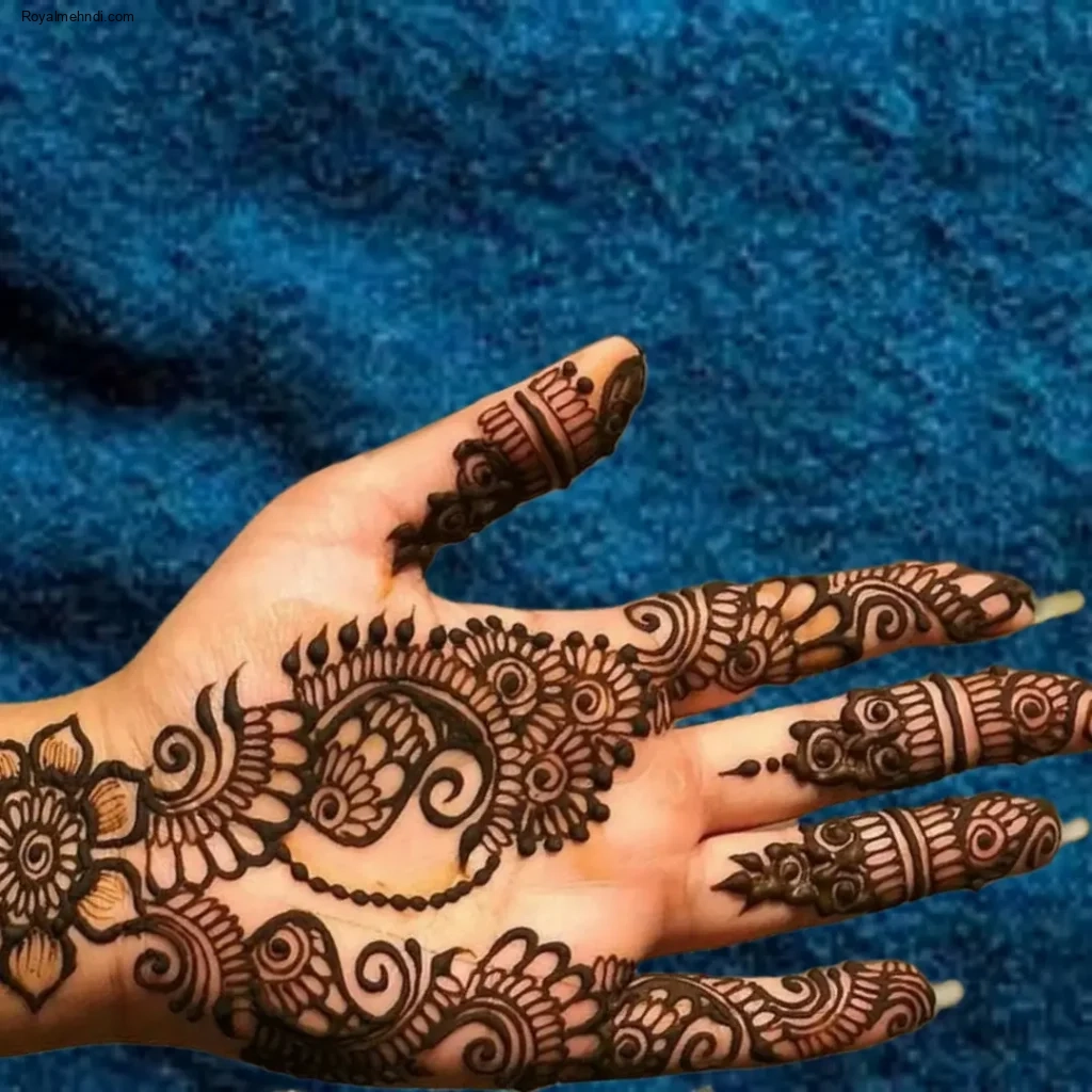 front hand beginner easy mehndi designs