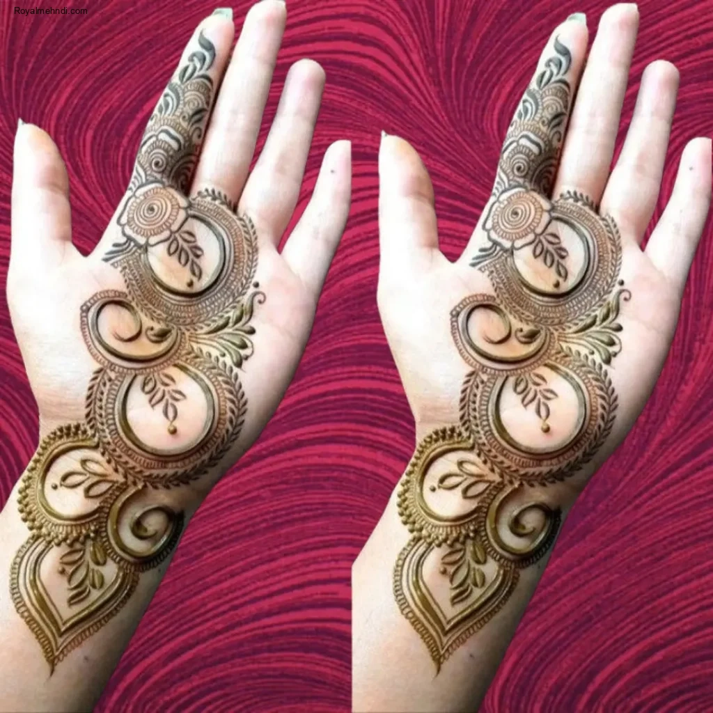 front hand beginner easy mehndi designs
