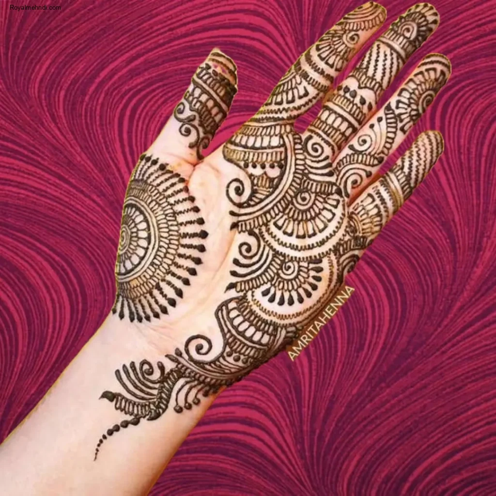 Front Hand Mehndi Designs