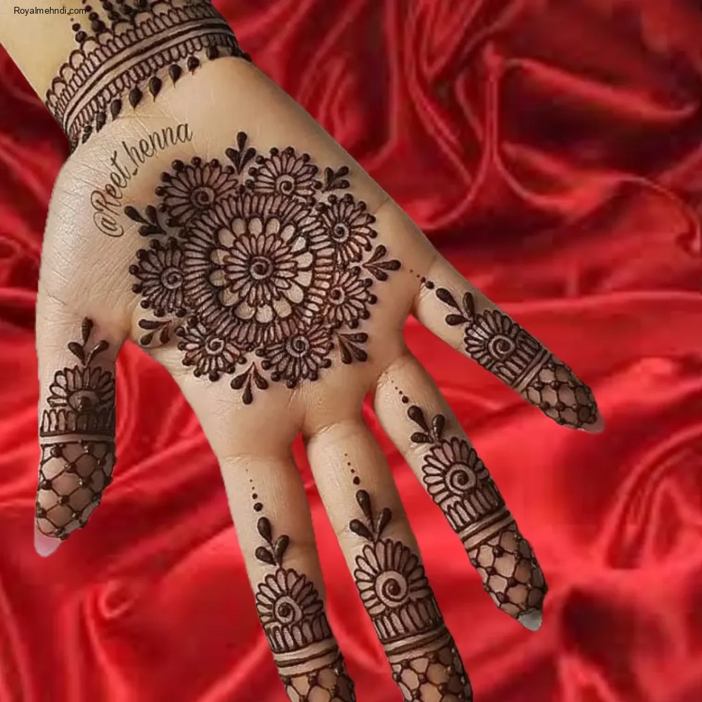 beginner cute simple mehndi designs for front hands