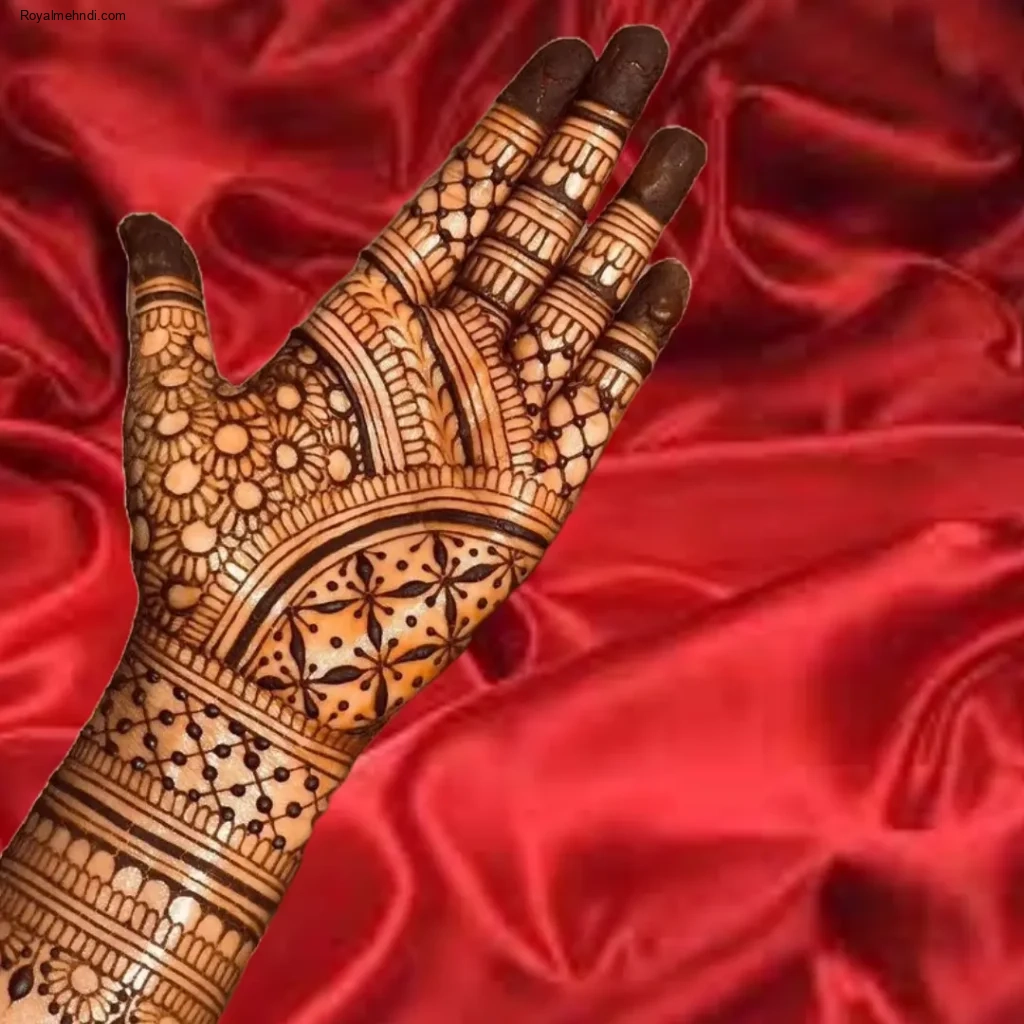 front hand simple mehndi design