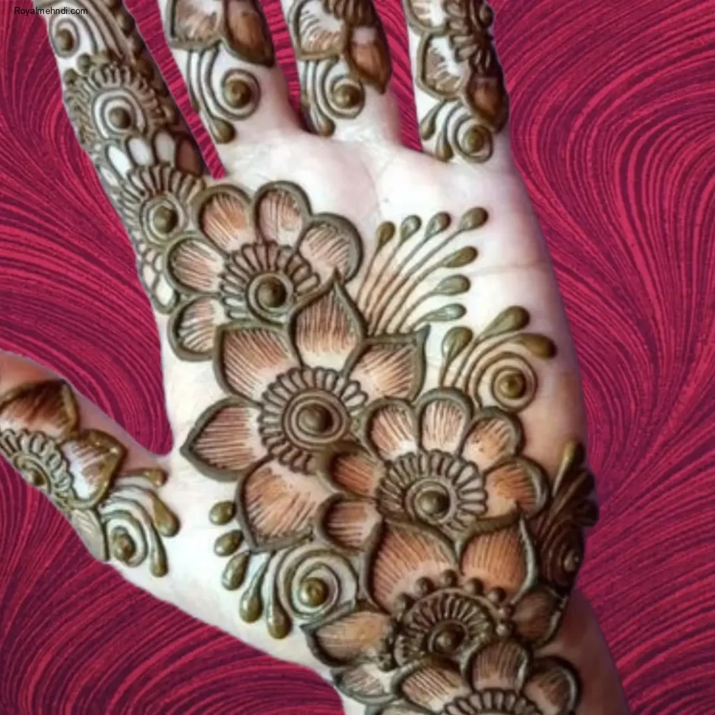 mehndi designs front hand simple photos