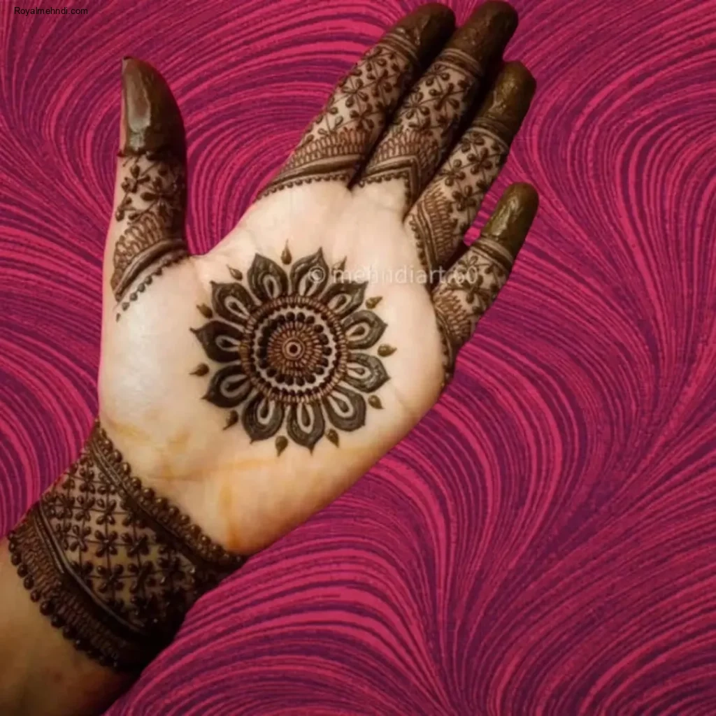 mehndi designs front hand simple photos