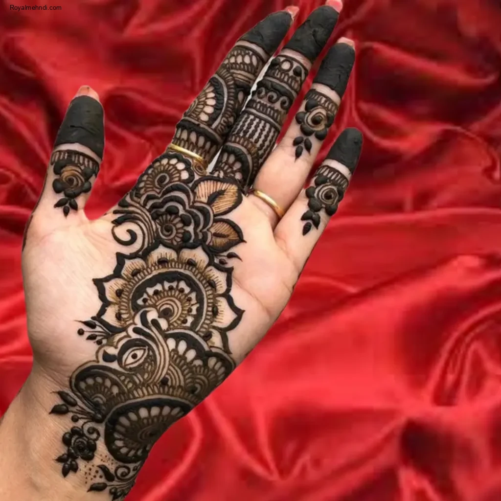 mehndi designs front hand simple photos