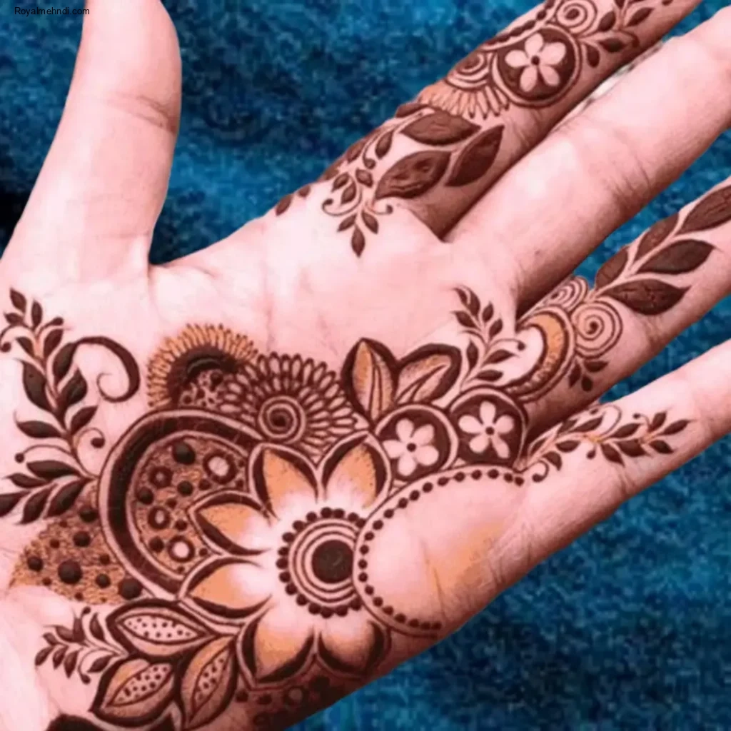 mehndi designs front hand simple photos
