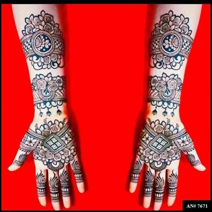 modern full hand mehndi designs