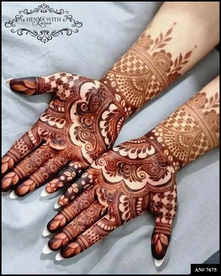 modern full hand mehndi designs