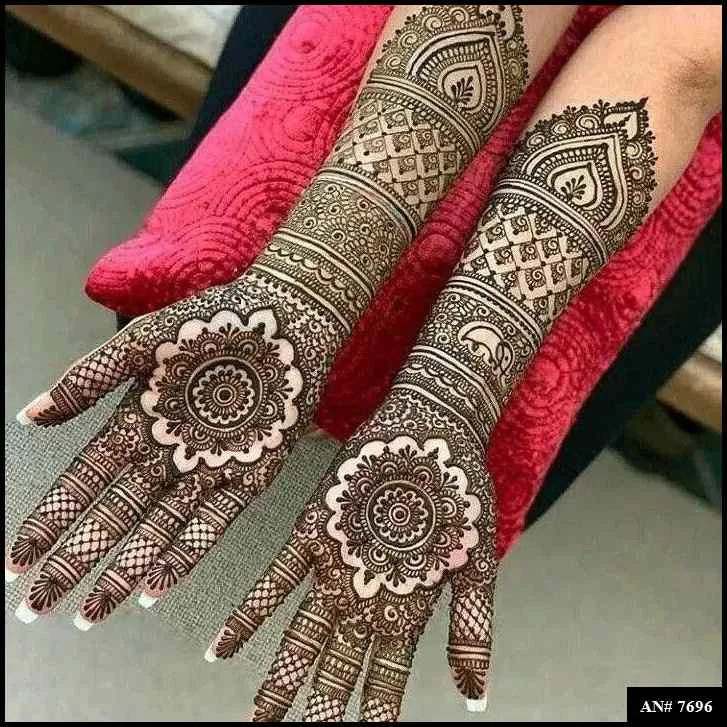 flower stylish back hand mehndi design
