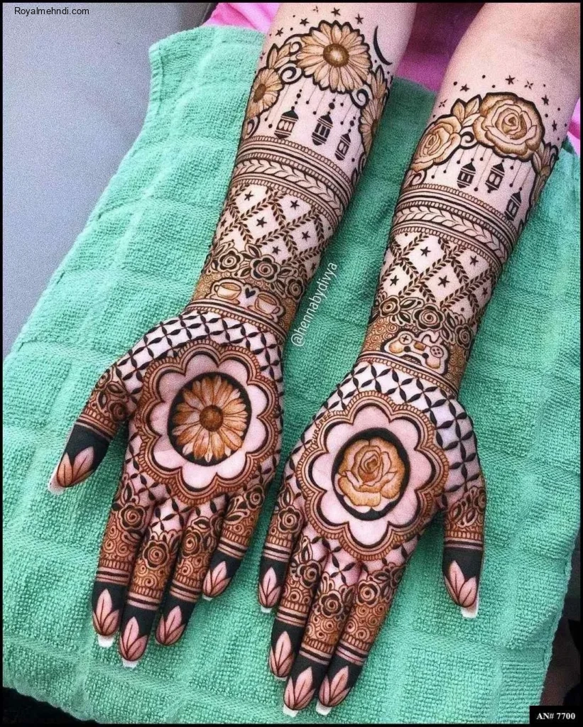 modern full hand mehndi designs