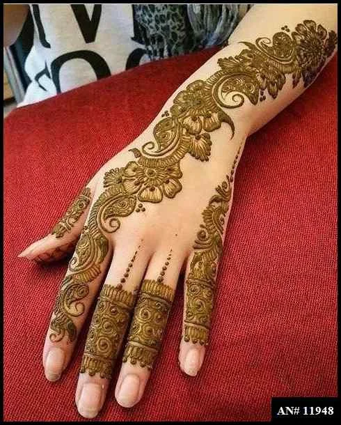 flower simple mehndi design