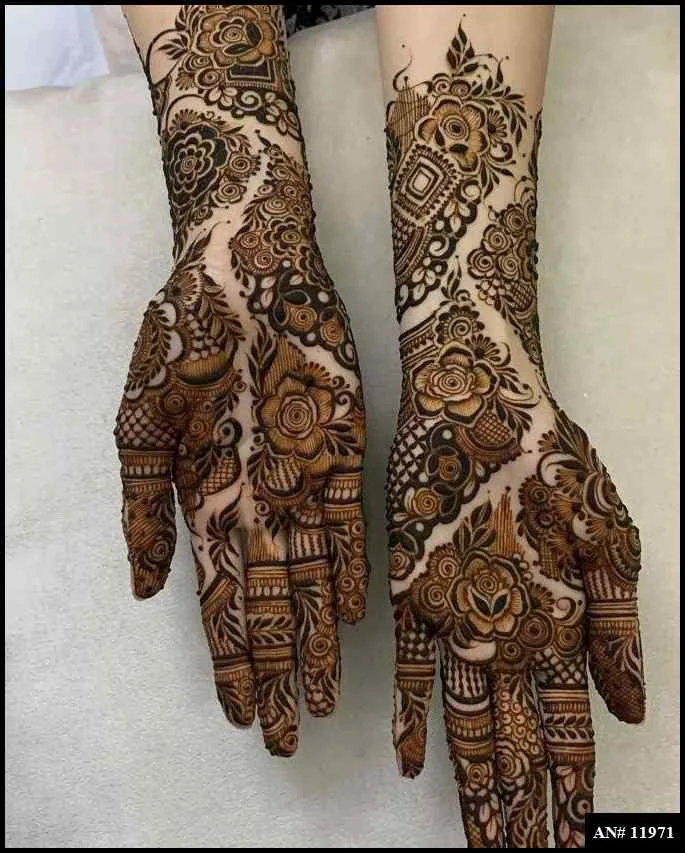 modern full hand mehndi designs