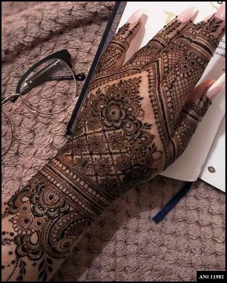 modern full hand mehndi designs