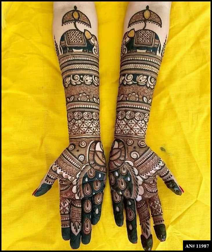 modern full hand mehndi designs