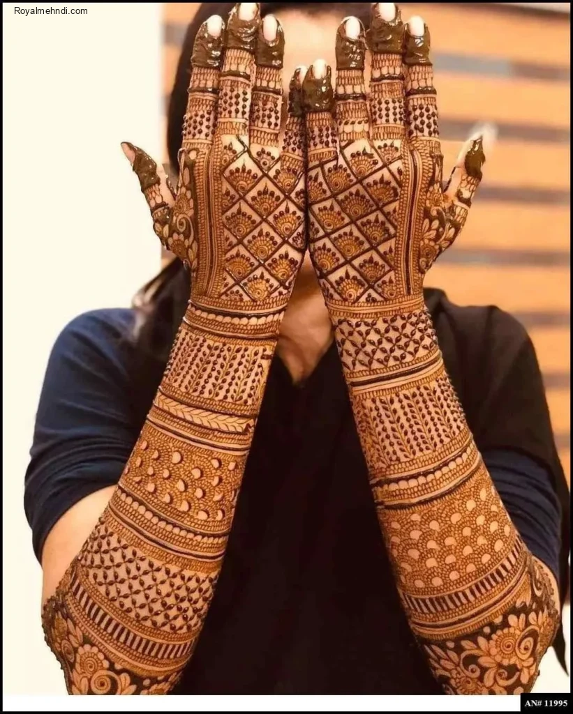 modern full hand mehndi designs