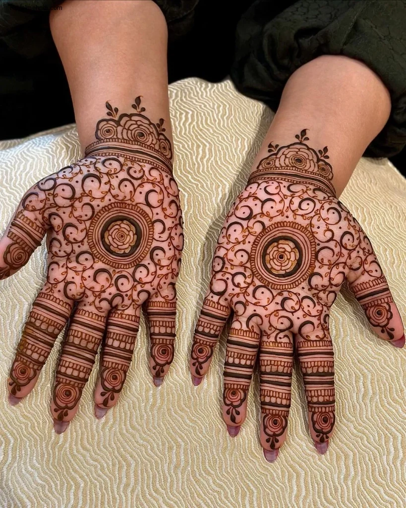 circle mehndi designs