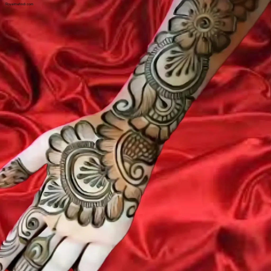 mehndi design bail back hand