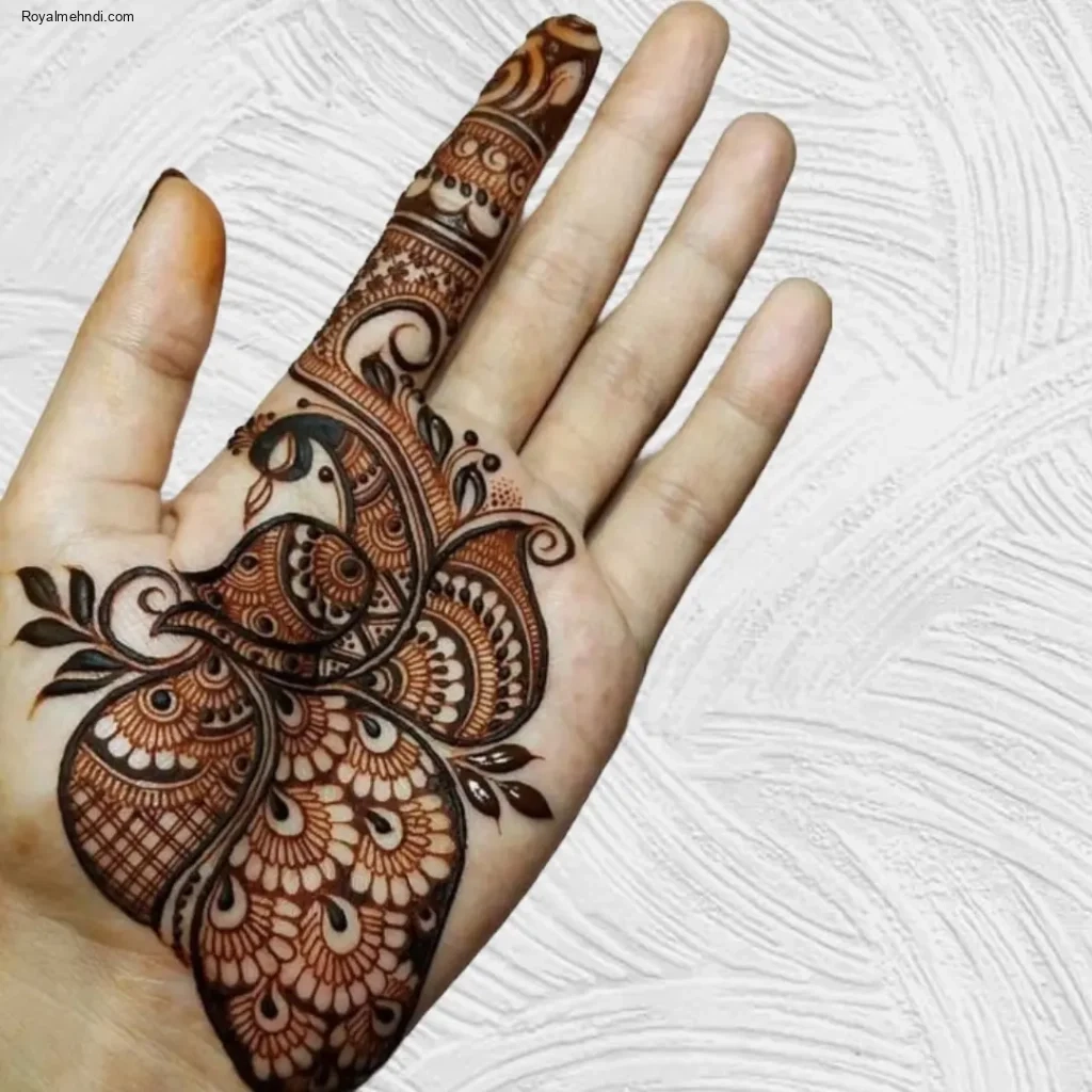 mehndi flower design