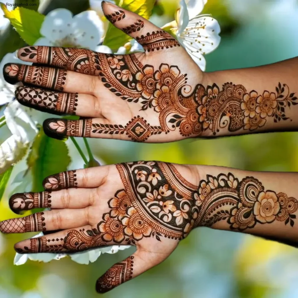 Stylish Full Hand Mehndi Designs