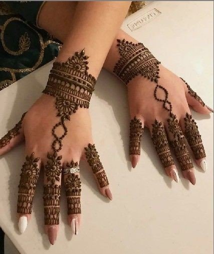 easy backhand mehndi designs