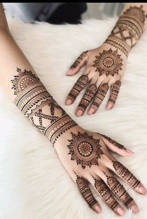easy backhand mehndi designs