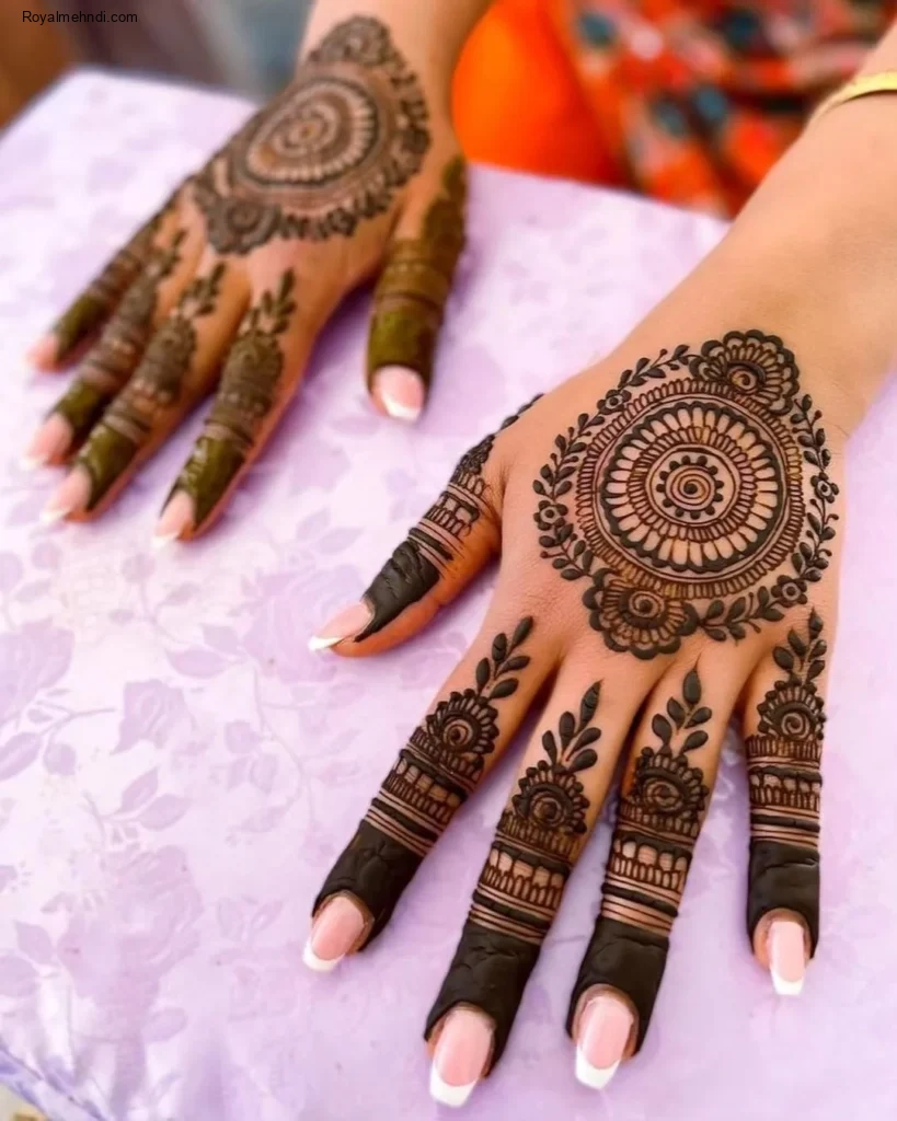 circle mehndi designs