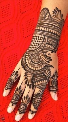 easy backhand mehndi designs