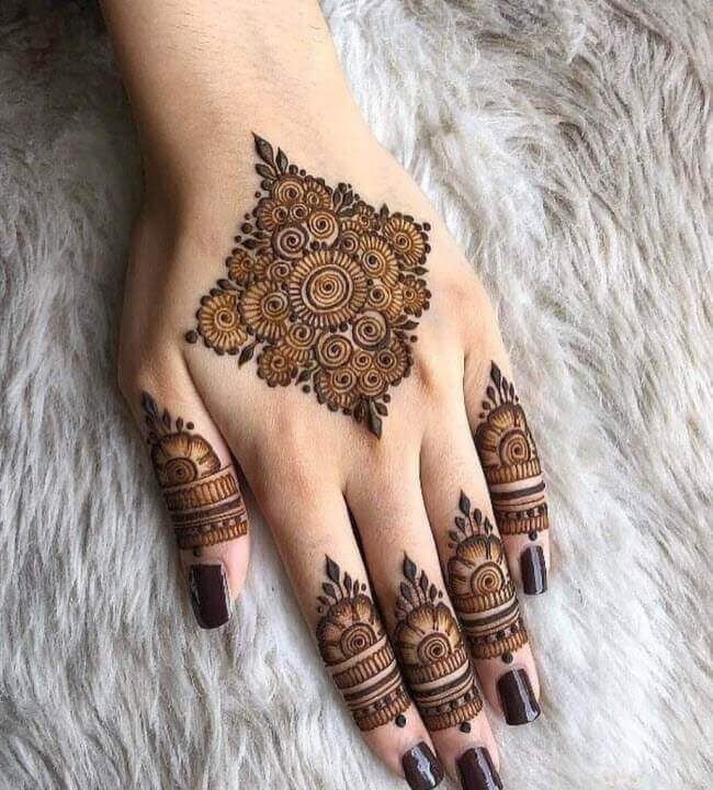 easy backhand mehndi designs