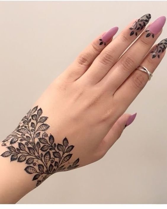 Easy Arabic Mehndi Design