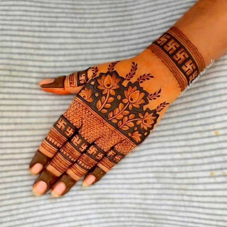 easy backhand mehndi designs