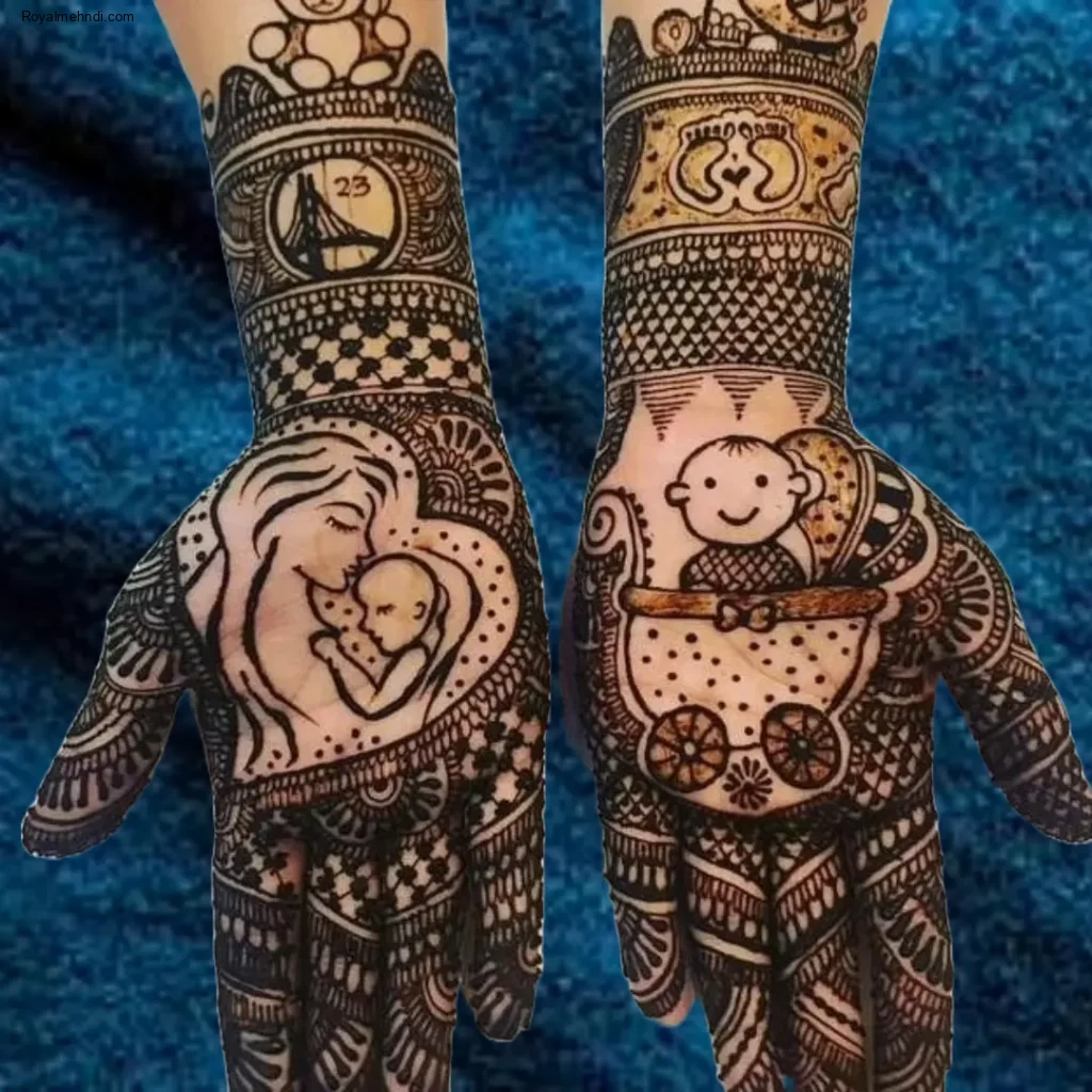mehndi design simple front hand