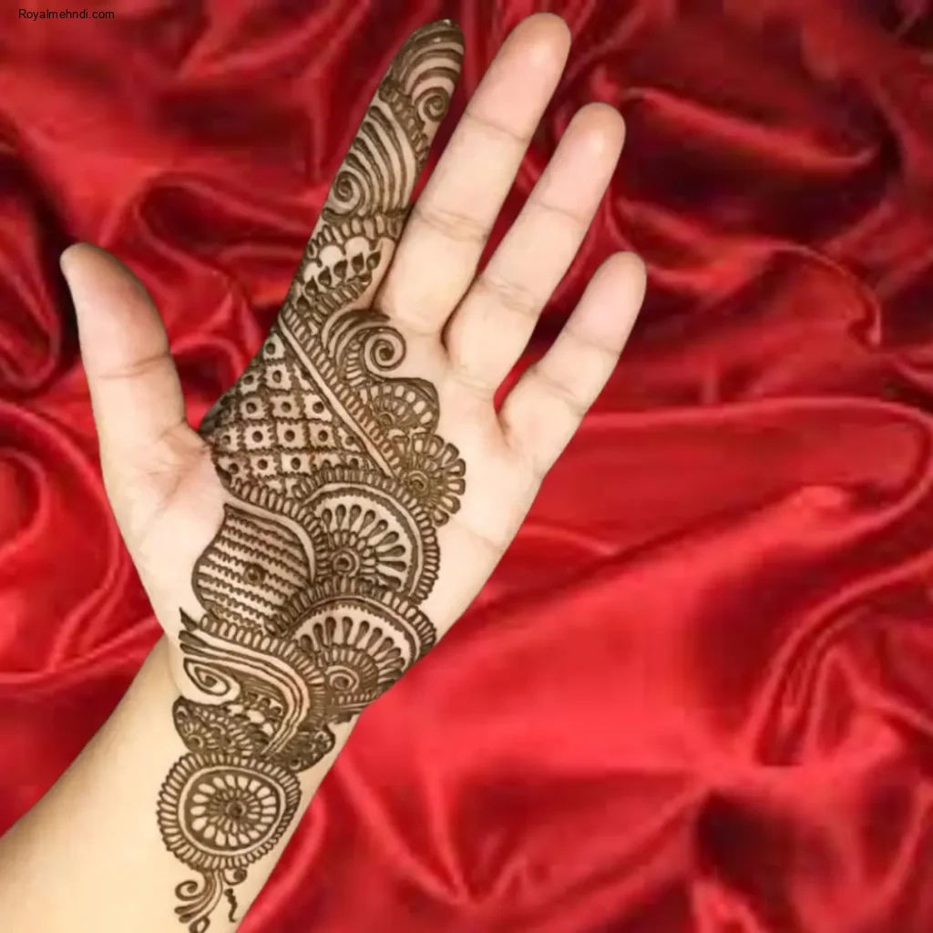 mehndi design simple front hand